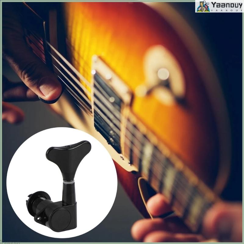 YAA Bass Tuner Electric Bass Tuning Peg กีตาร์เปิดเครื่องหัวลูกบิดเปลี่ยน