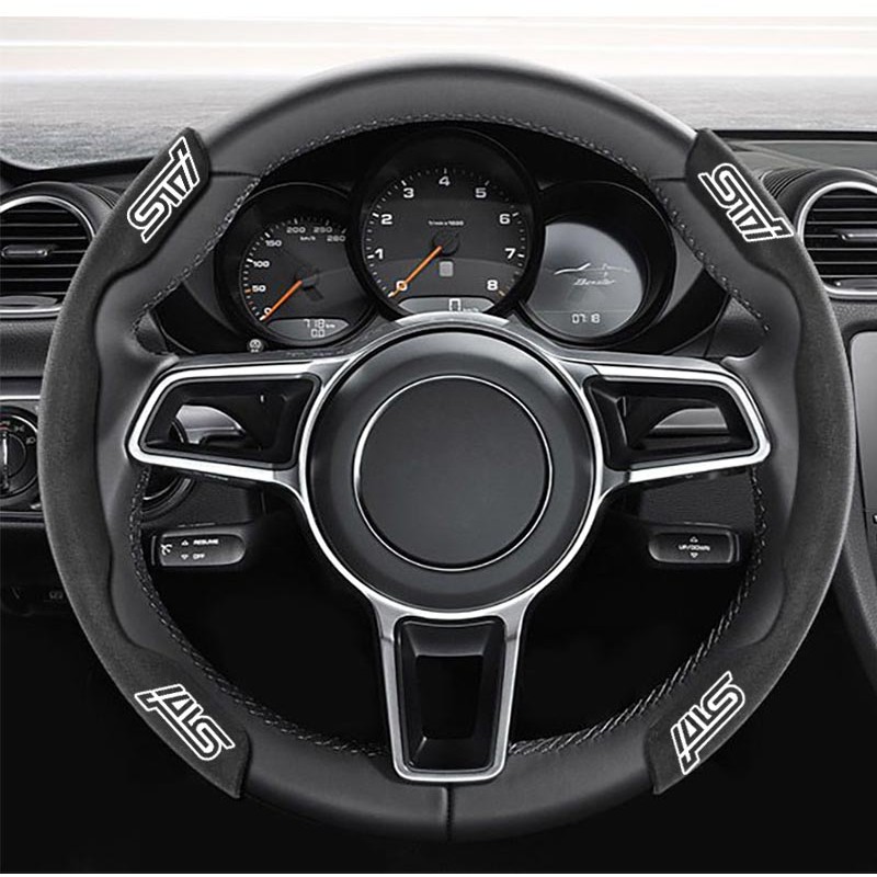 Subaru พวงมาลัยรถหนังนิ่มหนังสําหรับ Subaru STI Legacy Outback Forester Impreza WRX BRZ Subaru-XV อุปกรณ์ตกแต่งภายใน ราคา ถูกที่สุด ดีลบีเคเค แกลเลอรีภาพที่ 4
