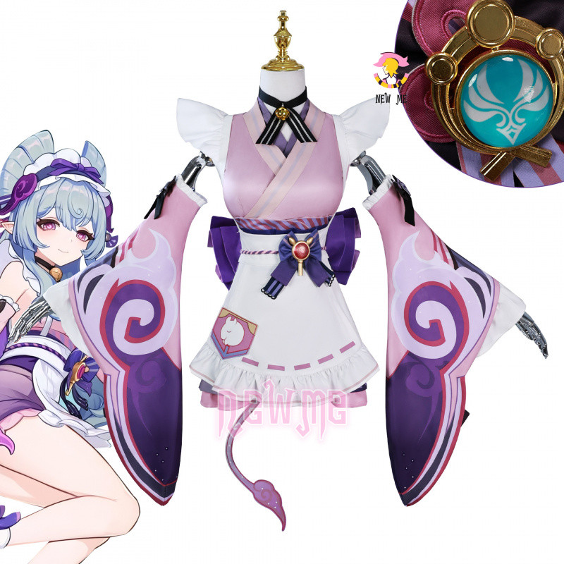 [newme]  Genshin Impact Yumemizuki Mizuki cosplay Costume เกม อะนิเมะ คอสเพลย์ wig shoes Nata Anime 