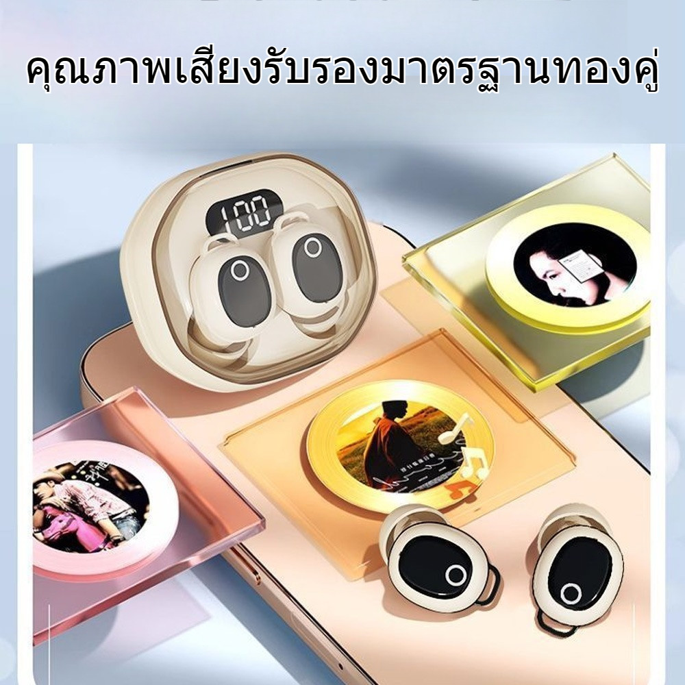 ของแท้-หูฟังบลูทูธไร้สาย TWS IPX7 กันน้ํา ตัดเสียงรบกวน มองไม่เห็น สําหรับเล่นกีฬา