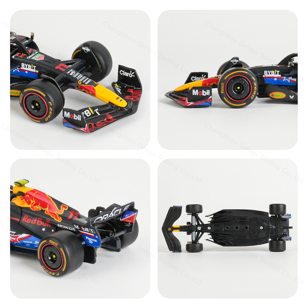 Bburago 1:43 2023 RB19 #1 #11 Red Bull Austin F1 Racing Formula Car Static Simulation Diecast Alloy Model Car - รูปที่ 6
