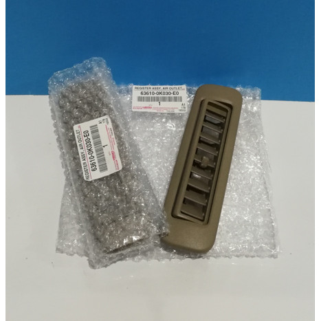 ช่องลมแอร์หลัง TOYOTA FORTUNER ปี 2008-2014 สี น้ำตาล แท้ / 63710-0K030-BO เทา / 63610-0K030-EO น้ำตาล