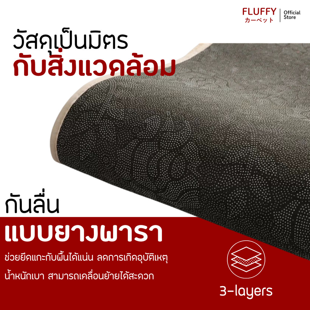 FluffyCarpet พรมขนกระต่ายเทียม ของแท้จากญี่ปุ่น ขนนุ่มที่สุด คุณภาพดี  พรมปูพื้น ขนนุ่ม หลายสี หลายขนาด ราคาถูกที่สุด! ราคา ถูกที่สุด ดีลบีเคเค แกลเลอรีภาพที่ 7