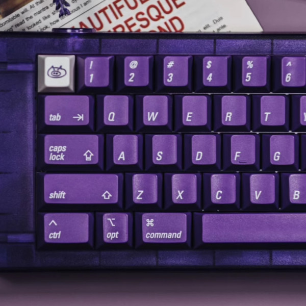 keycap ใส คีย์แคป LeleLab Paris Purple Keycaps Game Office Digital Original Factory สีที่สง่างามสูงต