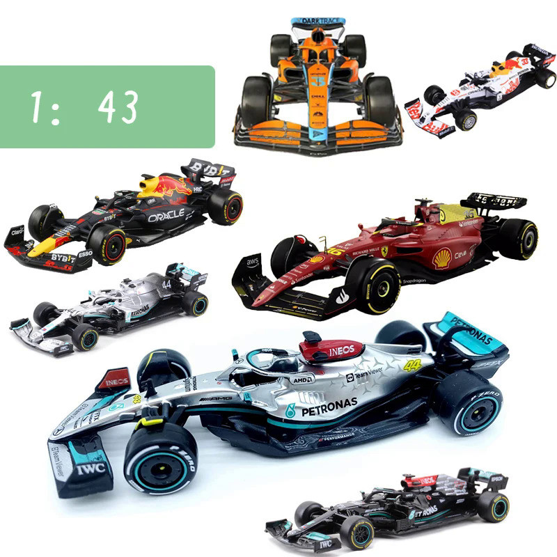 Bburago Scale 1:43 F1 Car Model Mercedes Ferrari Redbull Racing SF21  W12E Metal Diecast Verstappen 