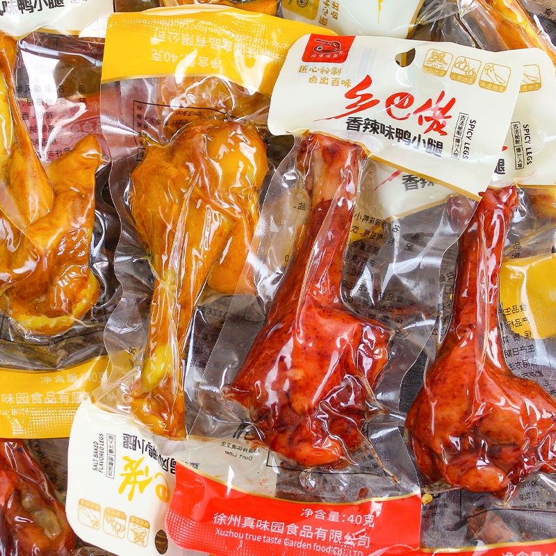 40g Hillbilly Guy ของแท้ Calf King Duck Leg Duck Wing และ Non-Chicken Leg Duck Snacks รสเผ็ดเกลืออบ