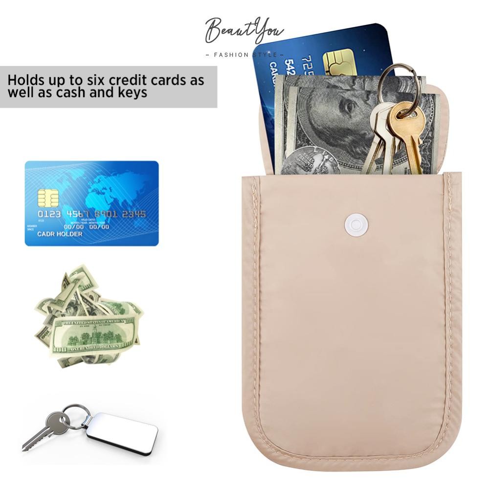 A# Women Coin Pouch Flap Clasp Hidden Bra Wallet Secret Travel Wallet Ladies Poc [BeautYou.th]