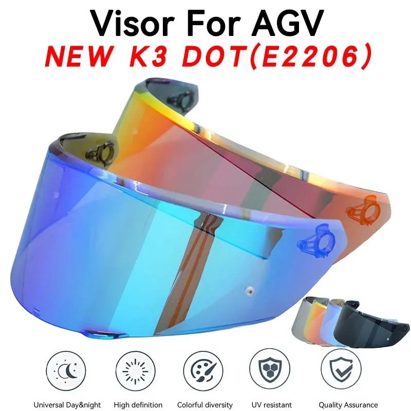 ReadyStockHelmet Visor สําหรับใหม่ K3 DOT(E2906) รถจักรยานยนต์หมวกกันน็อคเลนส์กระจกโล่แว่นตาหน้าจอMicaอุปกรณ์เสริม