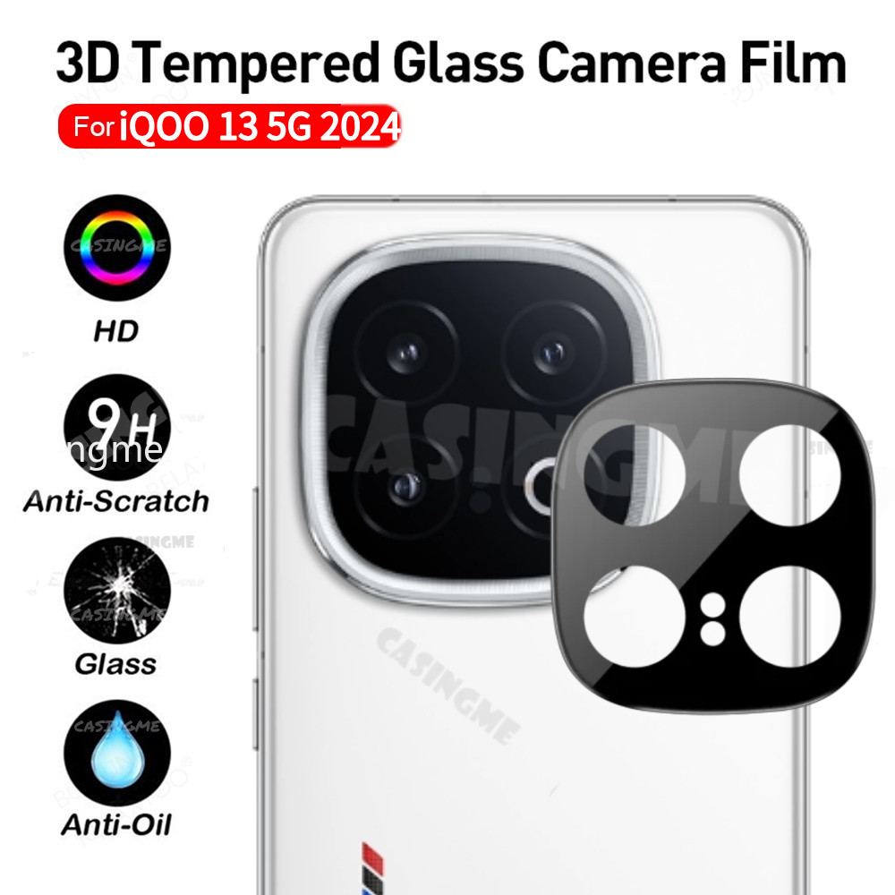 Iqoo 13 5G 2024 Full Coverage 3Dเลนส์กล้องสําหรับIQOO 13 iQOO13 13iQOO 4G 5G 2024 ฟิล์มกันรอยกล้องกร