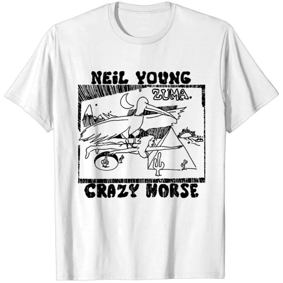 Neil Young T-Shirt เสื้อยืดแขนสั้น Neil Young