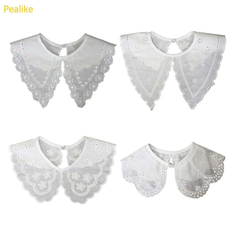 Pealike ใหม่ขายร้อนแฟชั่นสาวคอปกปลอมตกแต่ง Neckline สายคล้องคอที่ถอดออกได้สําหรับเสื้อกันหนาวชุด Deco