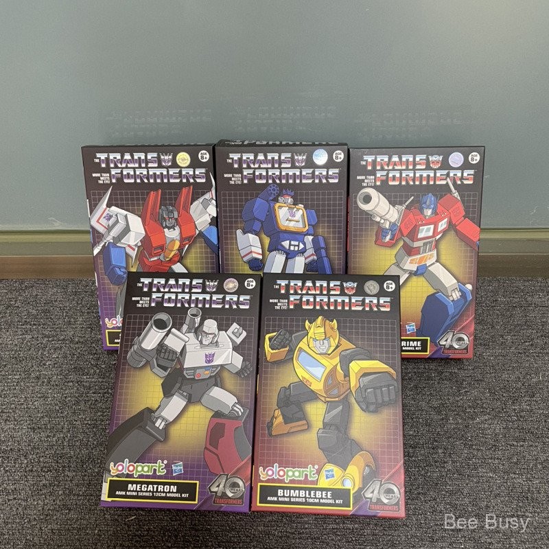 [พร้อมส่ง] yolopark Transformers 7 Mini Edition Megatron Optimus Prime Hornet Sonic Steel Line Red S