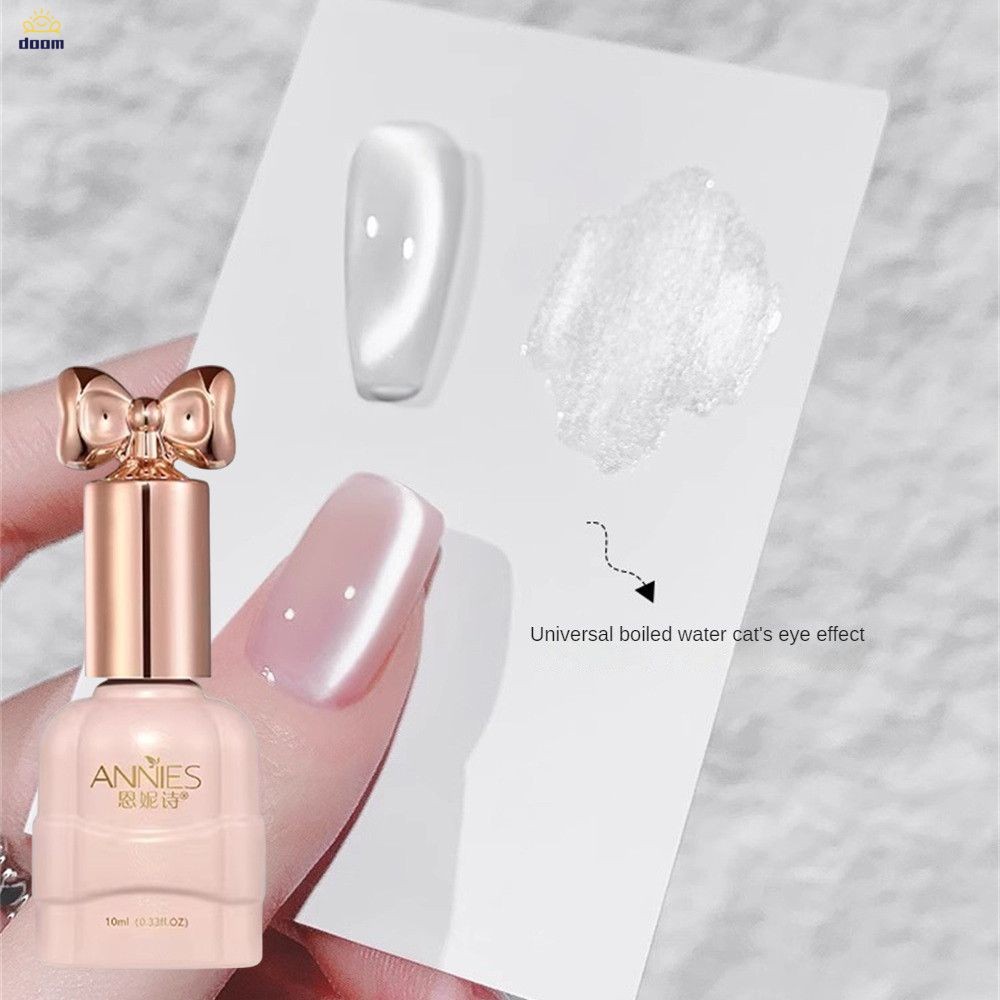 Annies สีเจลสีเจลแม่เหล็ก สากล น้ําเงา แคทอาย ยาทาเล็บ สว่างสุด ๆ ยาทาเล็บเจลลูกปัดแก้วไม่สีเทา 10ml 【doom】
