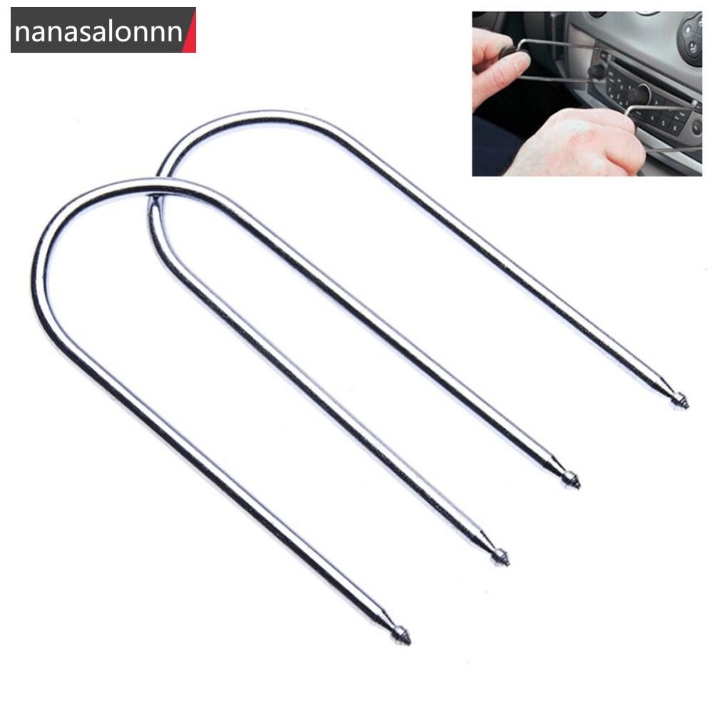 Nanasn| 2 ชิ้นรถวิทยุสเตอริโอกําจัดคีย์ CD Changer Disassembly เครื่องมือ Fit สําหรับ Peugeot H5P8