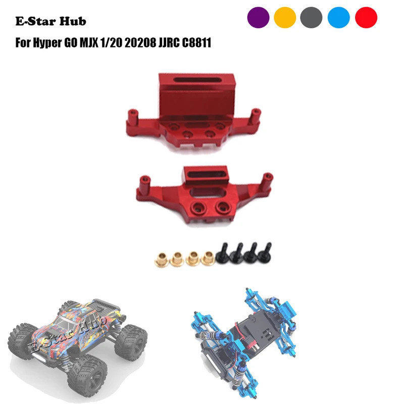 โช้คอัพด้านหน้าด้านหลังสําหรับ Hyper GO MJX 1/20 20208 JJRC C8811 โลหะอะไหล่อัพเกรดชุด Rc รุ่น Crawl