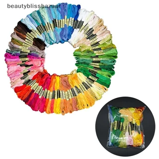 [Beauty] ชุดด้ายไหมพรม ผ้าฝ้าย หลากสี สําหรับเย็บปักถักร้อย ปักครอสสติตช์ DIY 24 36 50 100 ชิ้น