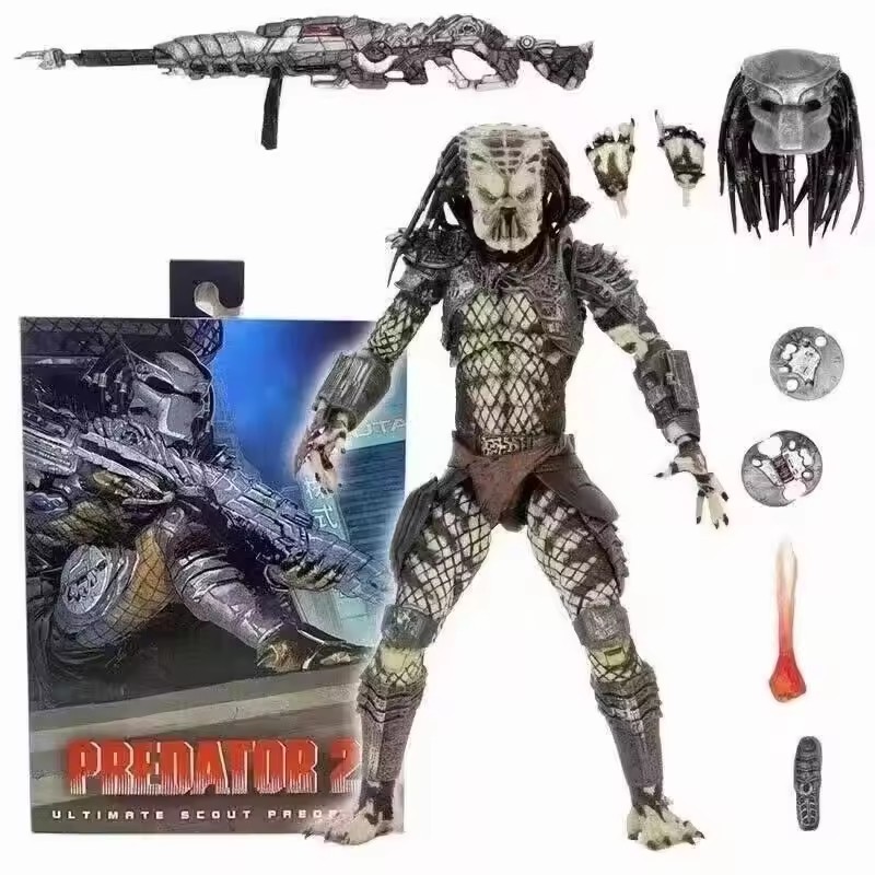 18 ซม. NECA Predator 2 Ultimate Scout Predator Action Figure