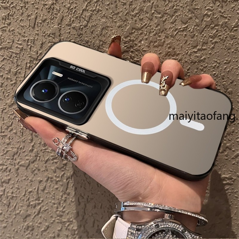 ปลอกvivo Y16 5G 2022 เคสโทรศัพท์เคสแข็งTPUเคสโทรศัพท์แบบแข็งเคสกันกระแทกดีไซน์ใหม่ความงามไร้สายแม่เหล็กCYBSWX01