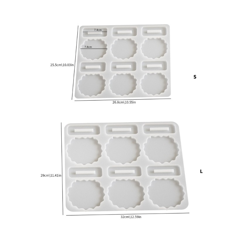 Flgo แม่พิมพ์ซิลิโคนสําหรับงานฝีมือสร้างสรรค์และกิจกรรมครอบครัวกรอบรูปดอกไม้แห้ง Mould แม่พิมพ์ตกแต่งบ้าน