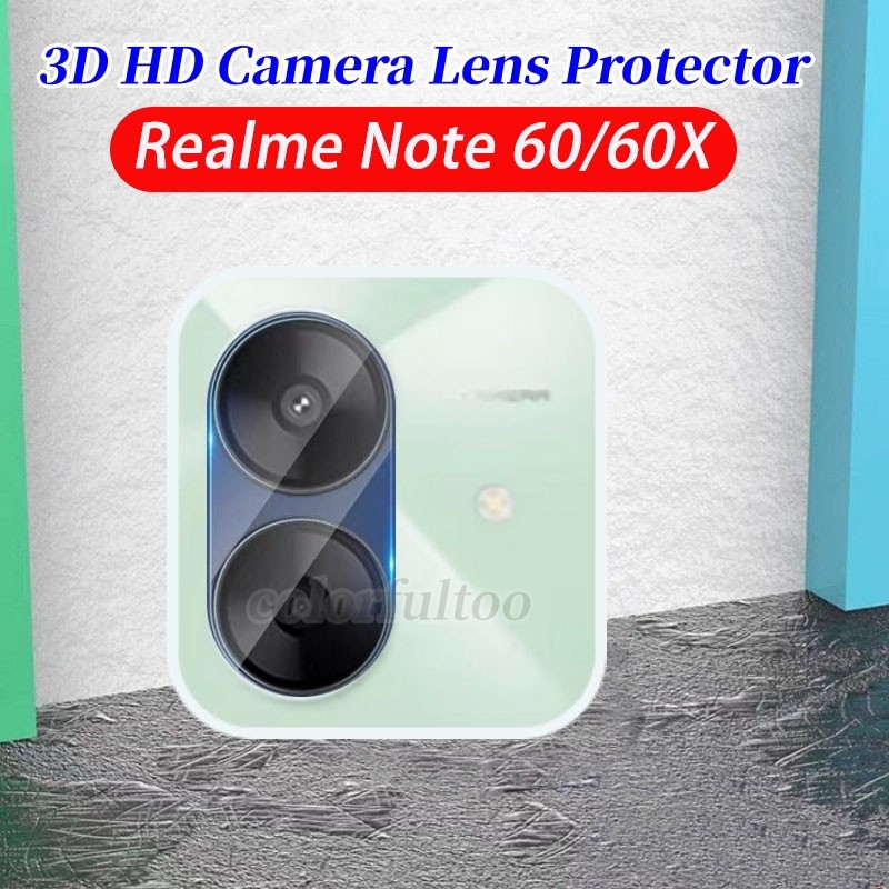 Realmeหมายเหตุ60x 2024 3Dโค้งกล้องเลนส์ป้องกันหน้าจอสําหรับRealmeหมายเหตุ60 60X Note60X 4Gคลุมทั้งหมดHDใสกระจกนิรภัยกลับกล้องป้องกันฟิล์ม