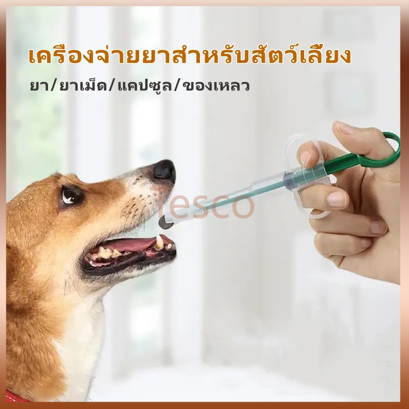 Tesco ที่ป้อนยาสัตว์เลี้ยง เข็มให้ยาสัตว์เลี้ยง，เครื่องป้อนยา，เข็มฉีดยายาสัตว์เลี้ยง,สำหรับวางยาสุนัข สุนัข และแมว