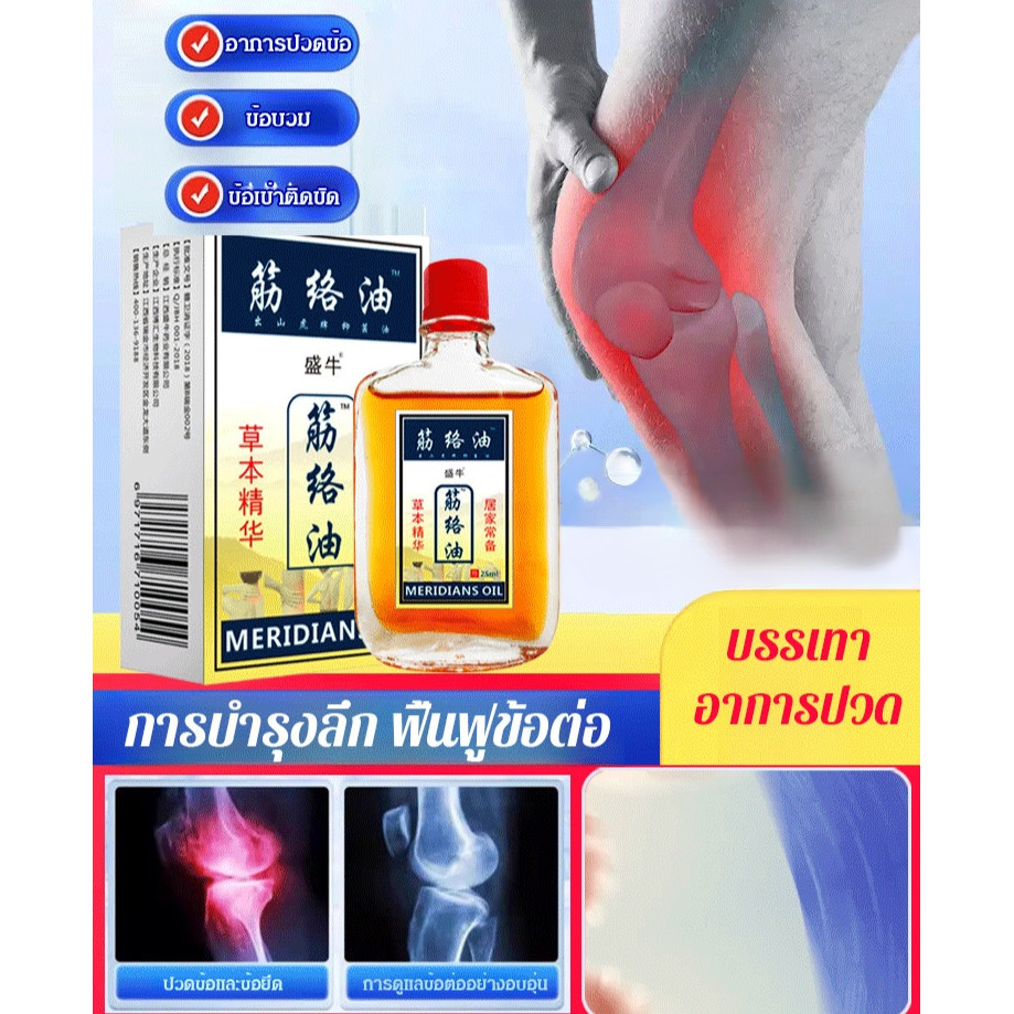 ซื้อ 1 แถม 1/COD น้ำมันนวดเส้นเอ็นสมุนไพร บรรเทาอาการปวด บำรุงเส้นเอ็น สำหรับผู้ปวดเมื่อยร่างกาย ของแท้