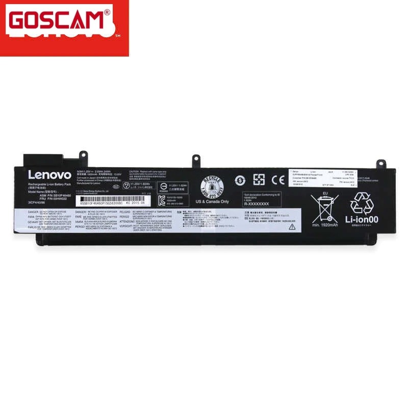 ✿แบตเตอรี่แล็ปท็อป00hw022สำหรับ Lenovo Thinkpad T460S T470S sb10f46460 00hw023 00hw037