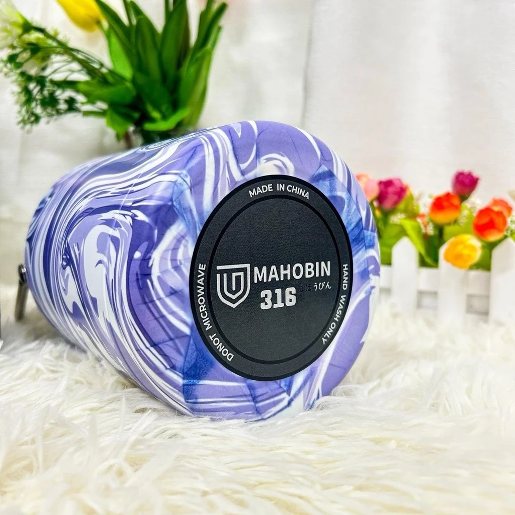 Mahobin แก้วเก็บความเย็น กระติกน้ำ เก็บอุณหภูมิ กระติกใส่น้ำแข็ง ลายหินอ่อน 1500/2000ML. M-15(V2) thumbnail 8