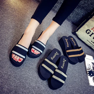 go🚚รองเท้าแตะ ผู้หญิง ส้น3.0-5.5ซม. slipper ส้นแบน น้ำหนักเบา แฟชั่น กันลื่น ใส่สบาย นำเข้าราคาถูก A-055