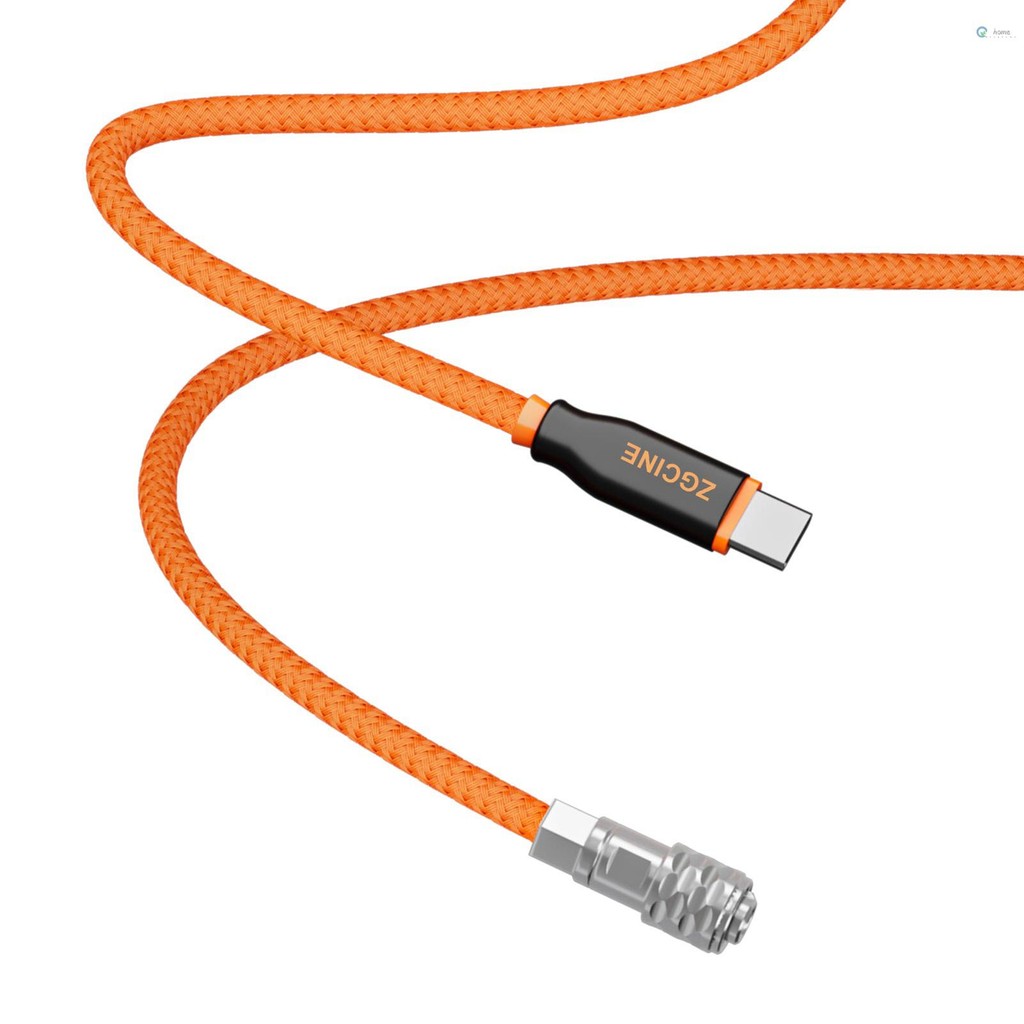 Zcgine PD-BMD USB-C ถึง 2-Pin BMPCC สายไฟความยาว 60 ซม.พร้อมลวดถักเข้ากันได้กับกล้องกระเป๋า Blackmagic 4K/6K & V-mount แบตเตอรี่