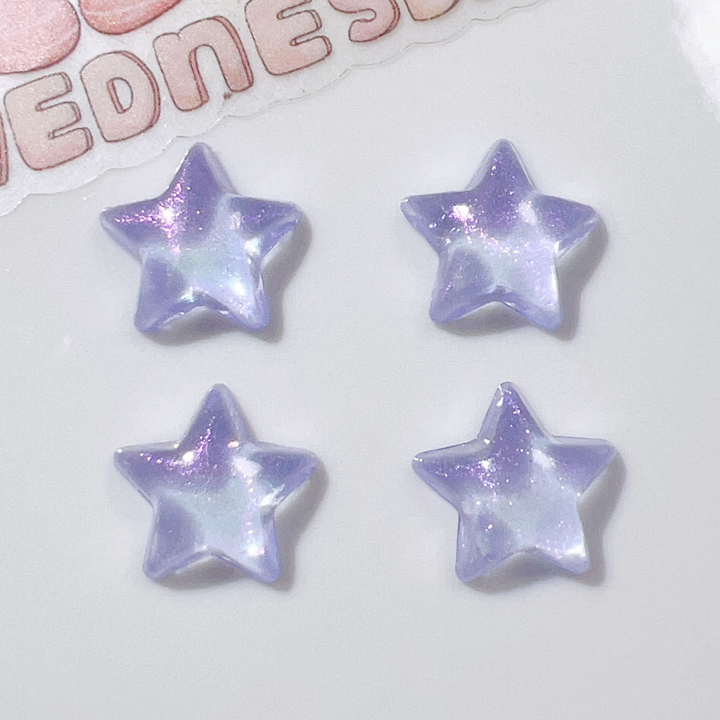 การ์ตูน Aurora สี Star Croc Jibbits อะคริลิค Fitting รองเท้า Charms DIY เครื่องประดับ Jibitz Croc Mini ดาวห้าแฉก jibits สําหรับสาวรองเท้าอุปกรณ์เสริม