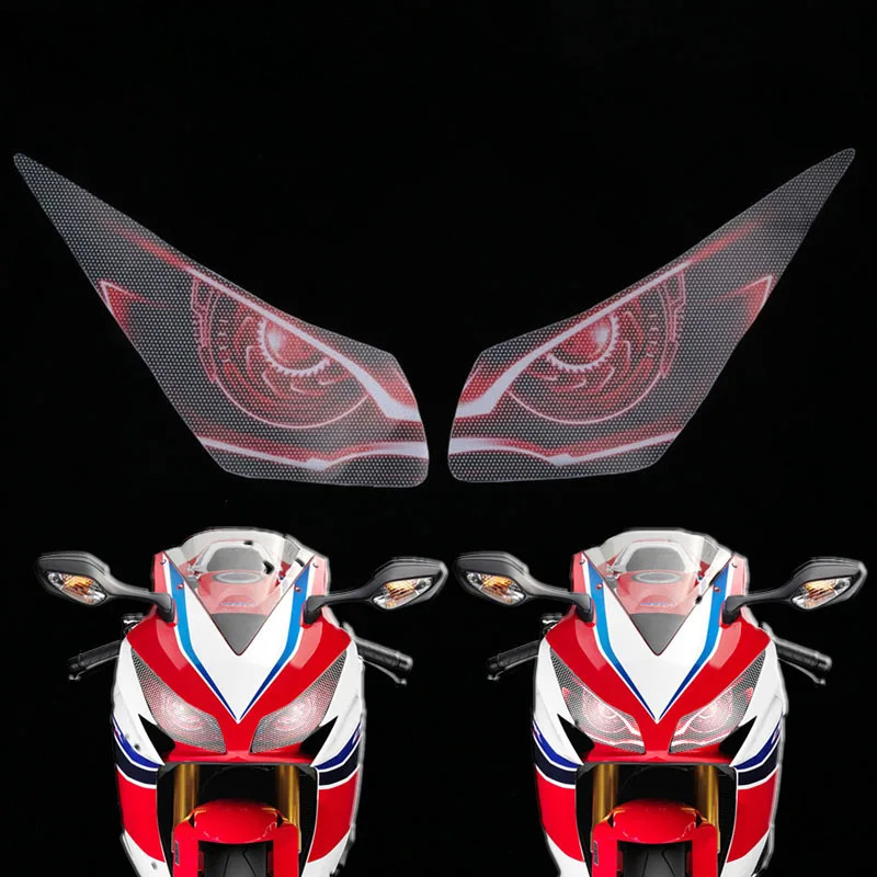 สําหรับ HONDA CBR1000RR CBR 1000 RR CBR 1000RR 2012 2013 2014 2015 2016 รถจักรยานยนต์ 3D ด้านหน้า Fairing ไฟหน้าสติกเกอร์ Guard สติกเกอร์