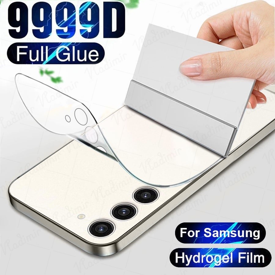 ป้องกันหน้าจอ กลับฟิล์มไฮโดรเจลนุ่ม ปกเต็ม สำหรับ Samsung Galaxy S24 S23 Ultra Plus Note 20 10 Lite 9 8 S22 S21 S20 FE S10 S8 S9 Plus Ultra A33 A53 A73 A72 A52 A32 A02s A42 A21S A22 A20s A50s A30s A10 A20 A30 A50 A11 A12 A13 A23 A31 A51 A71 ฟิล์มใส