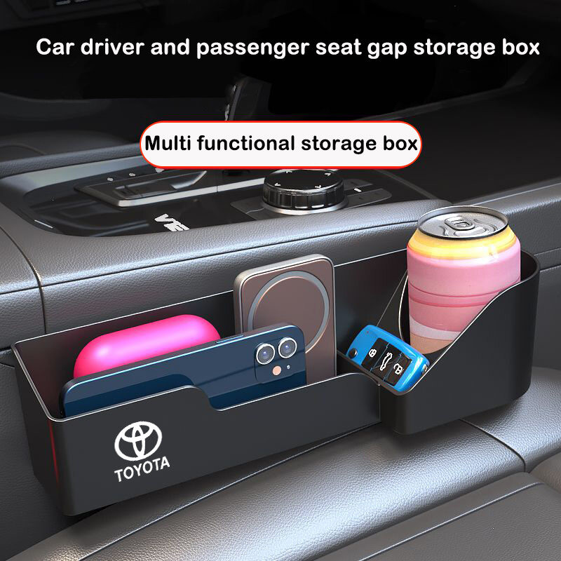 รถที่นั่งด้านข้าง Seam Filler รั่วที่นั่ง Gap Storage Organizer เหมาะสําหรับ Toyota Innova Camry Reno Tacoma Hilux Veloz Vios Yaris Hiace Avanza Harrie Alphard