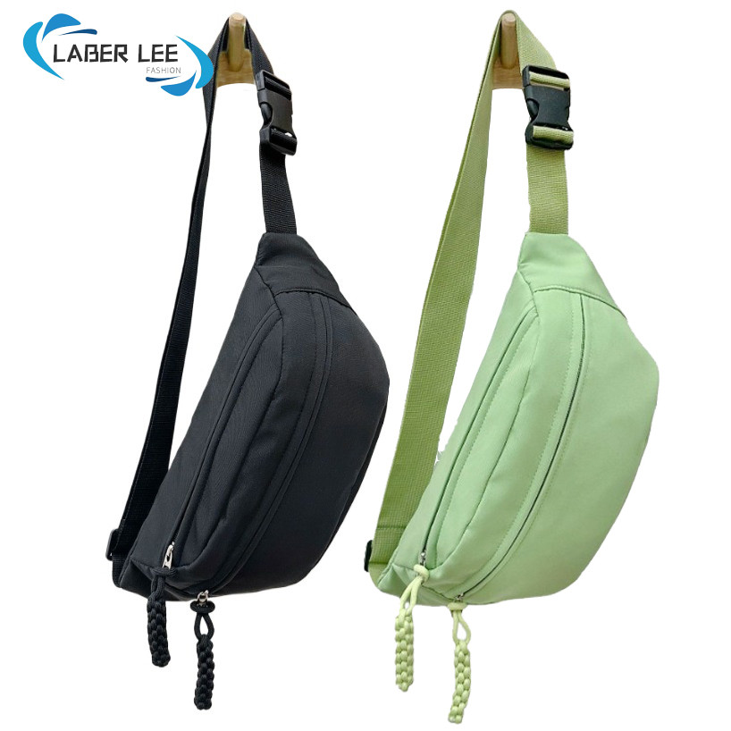Laber LEE Casual Bag Unisex Small ใหม่อินเทรนด์กระเป๋าคาดเอวกีฬากระเป๋าคาดหน้าอกสุภาพสตรีกระเป๋าคาดเอวผู้หญิง