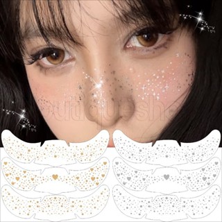 Glitter Freckle Face สติกเกอร์ - กันน้ํา Star Dots Paster - …