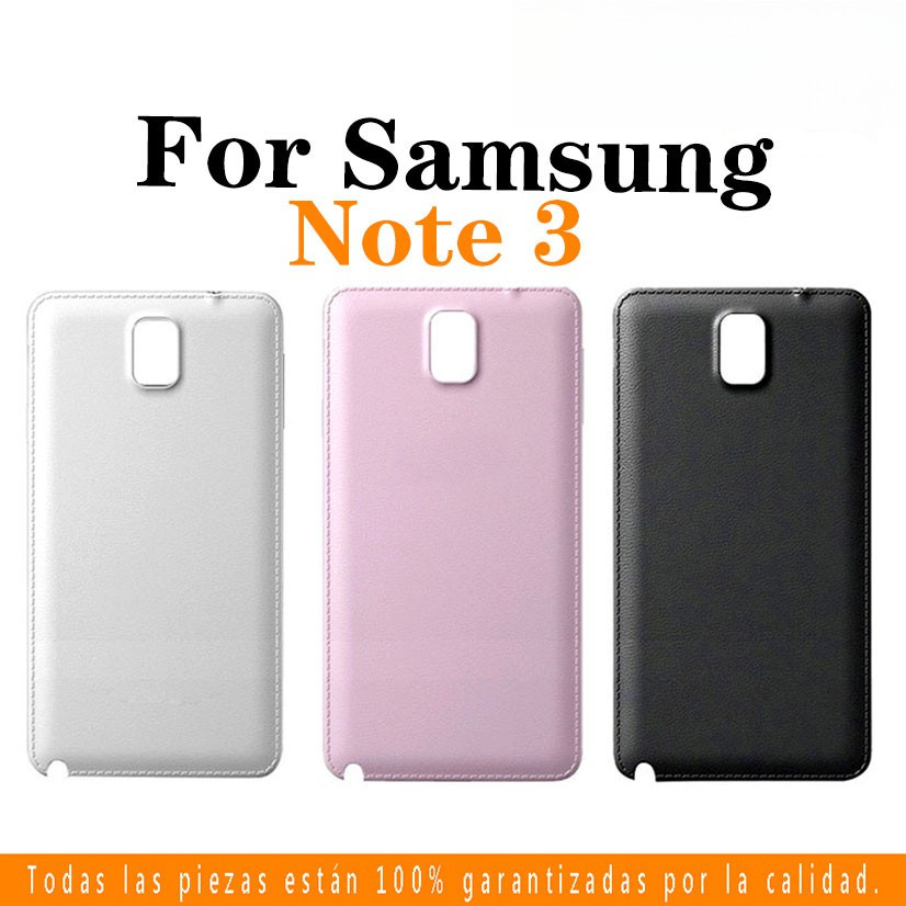 SAMSUNG ฝาหลังแบตเตอรี่สําหรับSamsung Galaxy Note 3 N9006 N9005 N900 N9009 N9008 N9002 Note3 พร้อมโลโก้แบตเตอรี่กระจกฝาหลังด้านหลังประตูกรณีเปลี่ยนส่วน