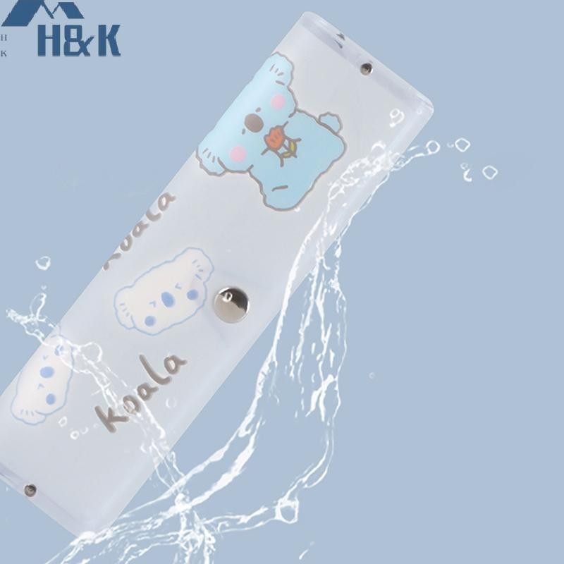 [H&K Apr] กล่องแว่นตาโปร่งใสขนาดใหญ่ Matte PVC กล่องแว่นตานักเรียนสายตาสั้นแว่นตากล่องตากันแดดน่ารักการ์ตูนสัตว์ {th}