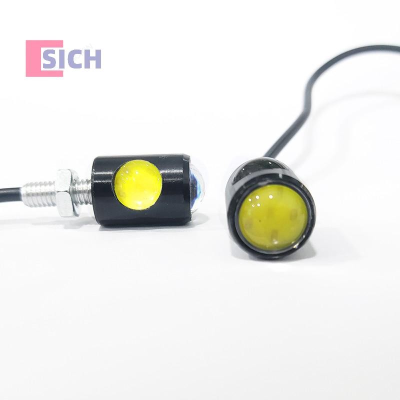 [Sich] Creative Motorcycle Signal Lamp License Plate Light หลอดไฟ LED Eye Shape Turn Indicator Super Bright ติดตั้งง่ายใหม่ ราคา ถูกที่สุด ดีลบีเคเค แกลเลอรีภาพที่ 9