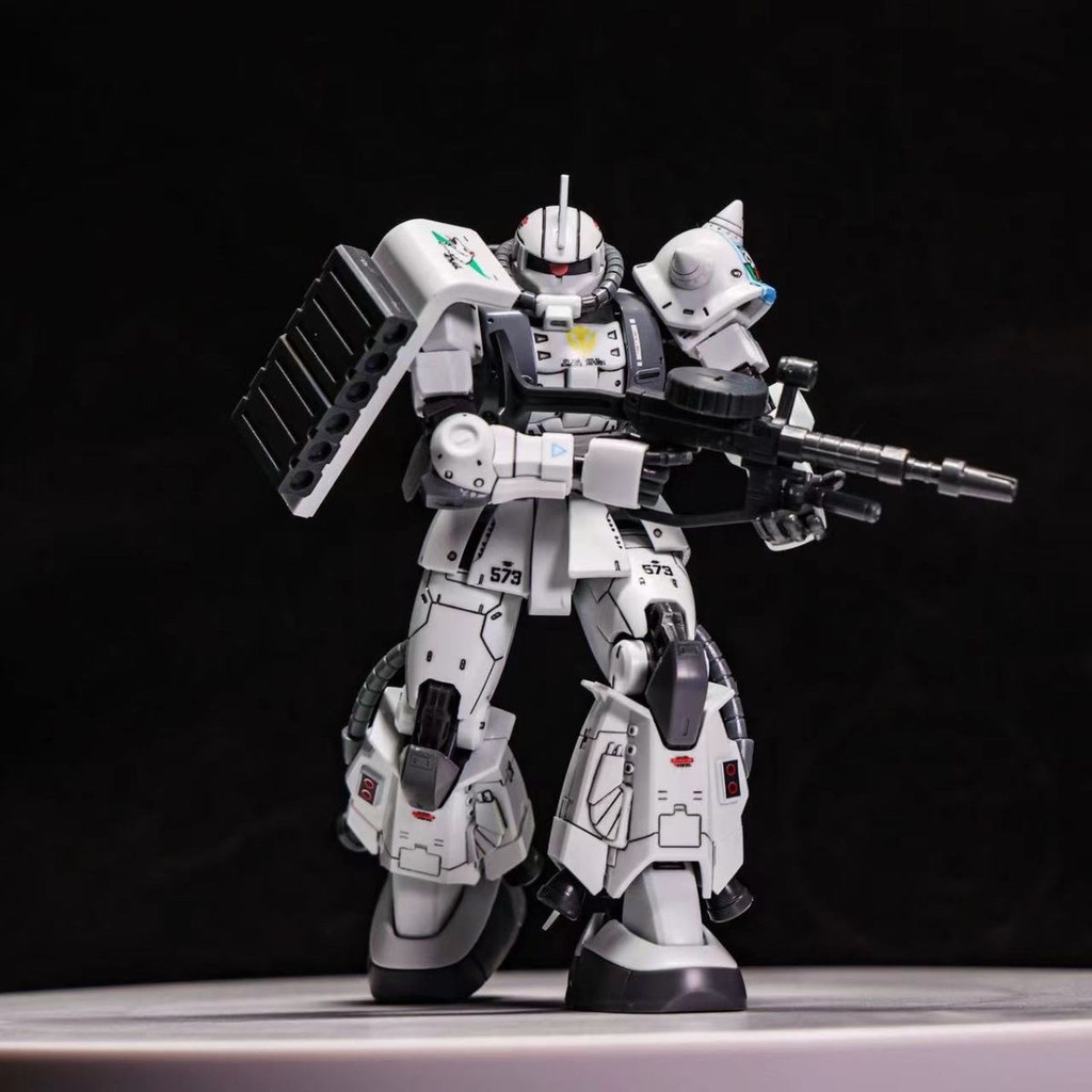โมเดลประกอบ Star Motion White Wolf GTO Zaku 2 โดย Masayuki Matsunaga Gundam HG 1:144 พร้อมสติ๊กเกอร์
