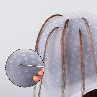 หมวกซิลิโคนย้อมผม ทำไฮไลท์ผม พร้อมเข็มดึงผม Hair dye cap