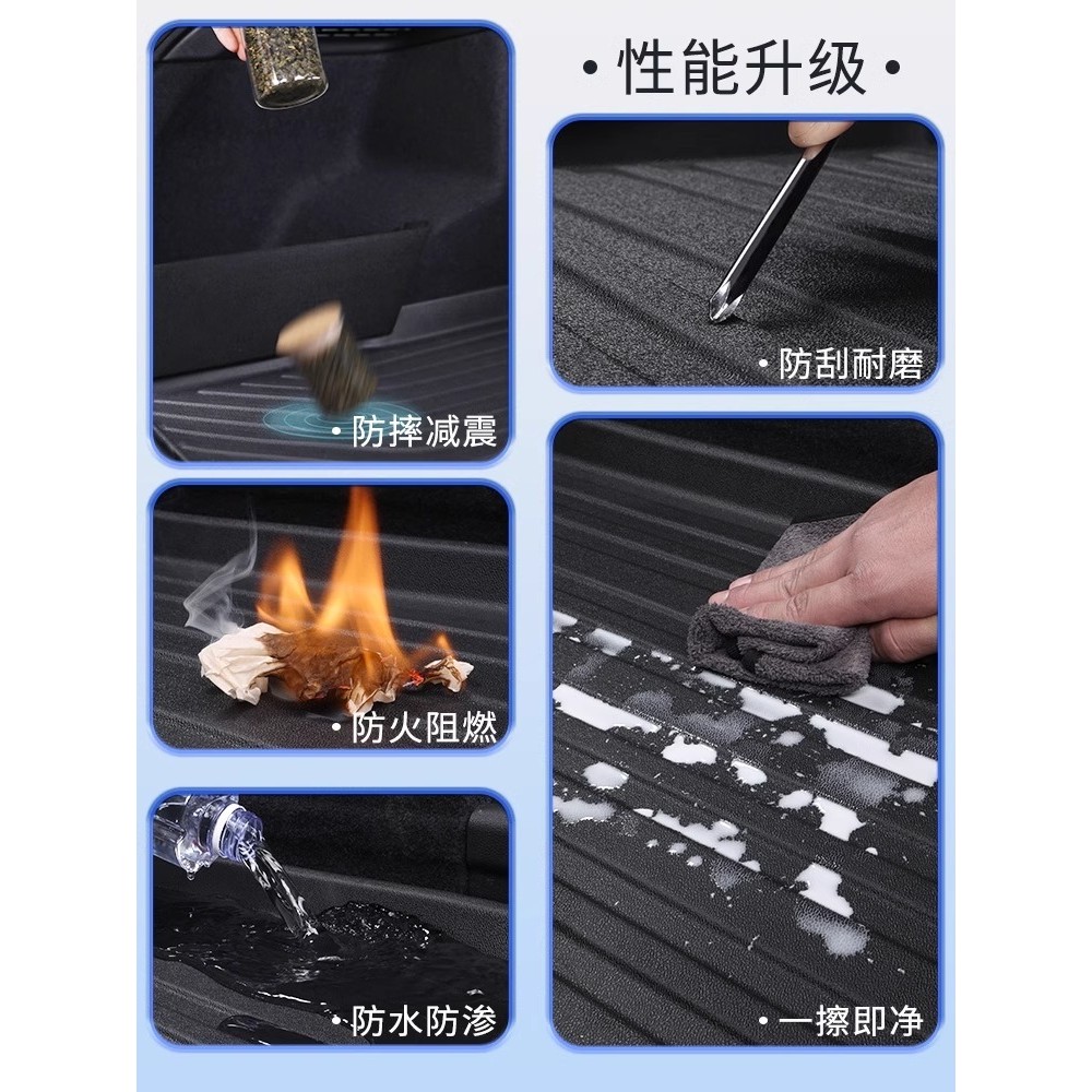 [พร้อม] Changan Lumin EV แผ่นรองท้ายรถ TPE แผ่นรองท้ายรถ Lumin กล่องท้ายรถกันน้ำ TPE ป้องกันผ้าห่มชุดตัวถังรถ Lumin การปรับเปลี่ยนภายใน kquu - รูปที่ 3