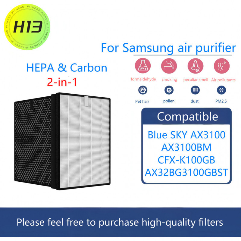 เครื่องกรองอากาศ Samsung Blue Sky AX3100 รุ่น AX32BG3100GBST AX3100BM รุ่น CFX-K100 / GB 2-in-1 HEPA