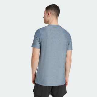 adidas วิ่ง เสื้อยืด Own the Run ผู้ชาย สีน้ำเงิน JX2220
