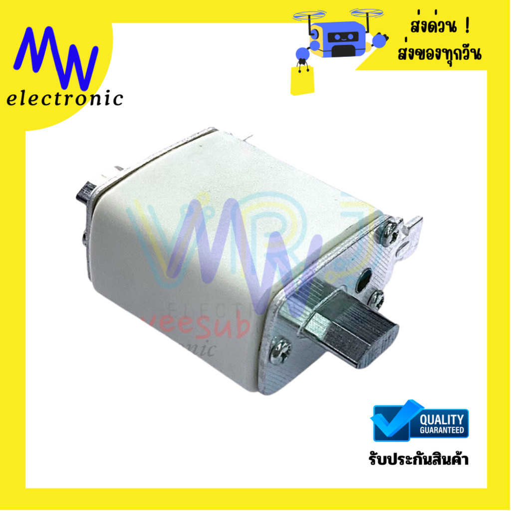 Fuse รุ่น NT00 ลูกฟิวส์ใบมีด 500V/120KA-gG-Gl ขนาด 16A ถึง 160A