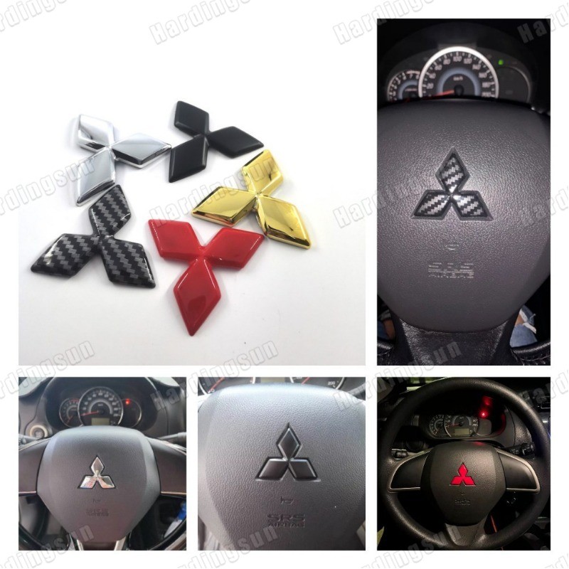 1 X ABS Honda พวงมาลัยโลโก้ H สติกเกอร์สัญลักษณ์ สําหรับ Honda Civic Accord Odyssey CRV CITY Jazz