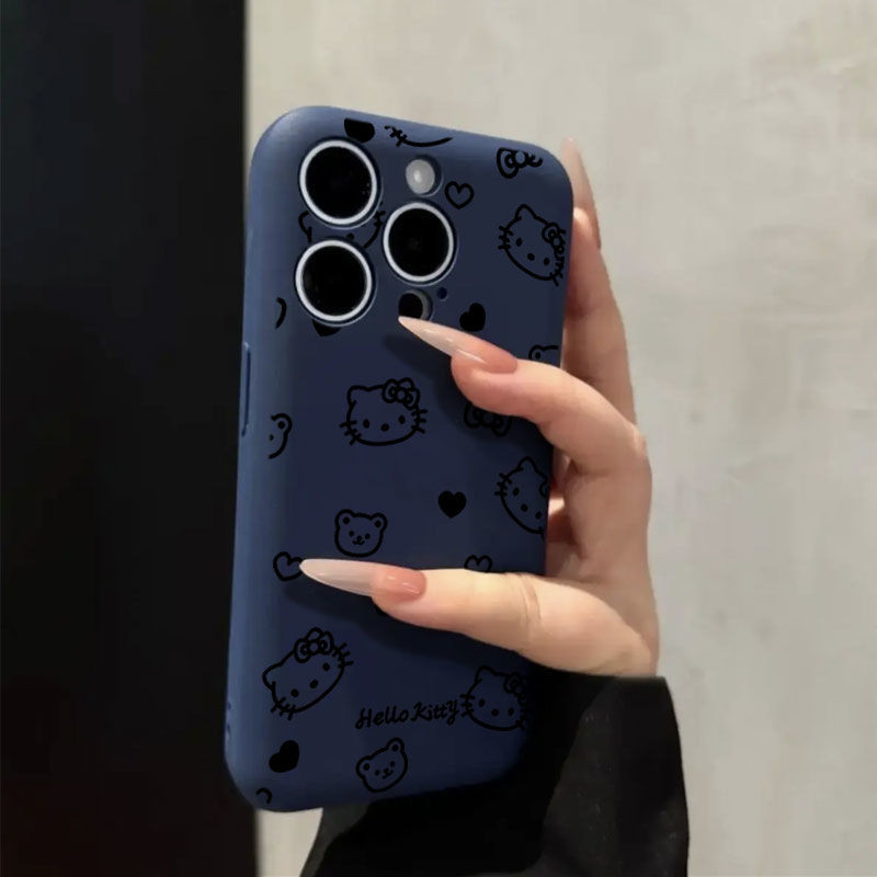 กล่องสบู่ Hello Kitty เหมาะสําหรับ Apple 16promax เคสโทรศัพท์ iPhone15/14p13/12/11 การ์ตูน xs/xr อะน