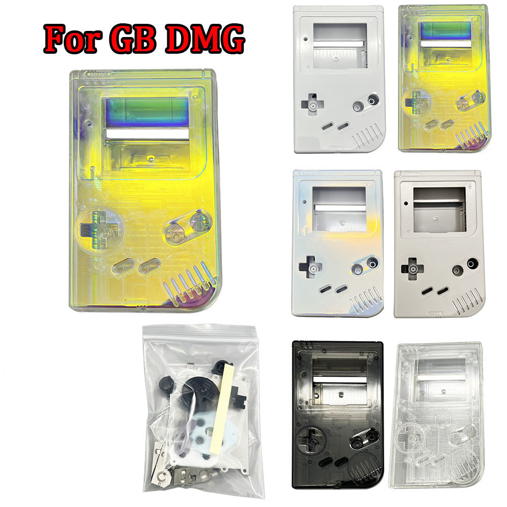 Clear Magic สีเปลือกหอยชุดเต็มชุดติดตั้งคุณภาพสูงเปลี่ยนเข้ากันได้กับ GameBoy GB DMG เกมคอนโซลอุปกรณ์เสริม