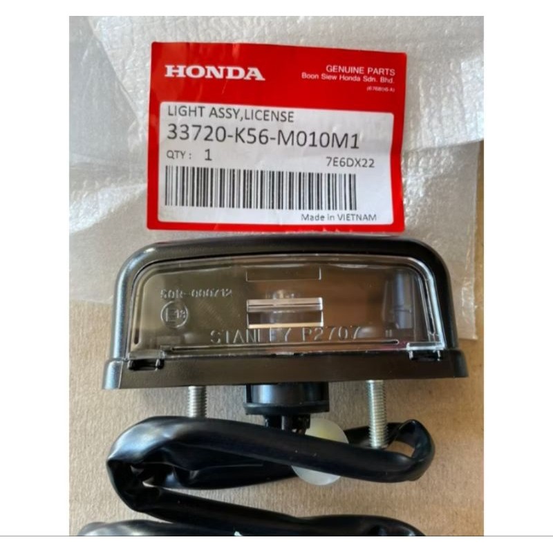 RS150 LICENSE LAMPU NUMBER PLAT 100% สําหรับ RS150 V1 V2 33720-K56-M01
