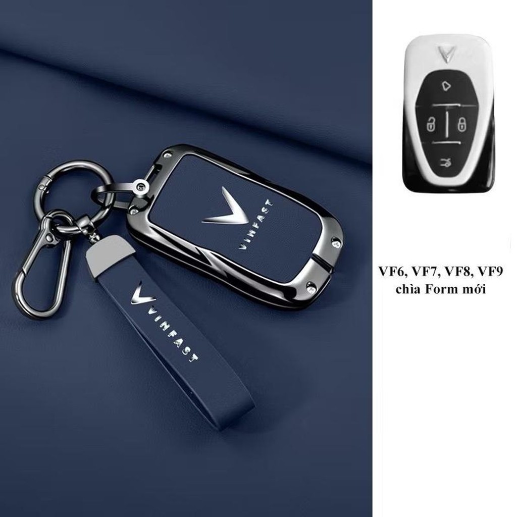 VinFast VF6/VF6 Plus/VF7/VF8/VF9 ปลอกกุญแจรถ 2024 รูปแบบใหม่ หนังคุณภาพสูง - พวงกุญแจ